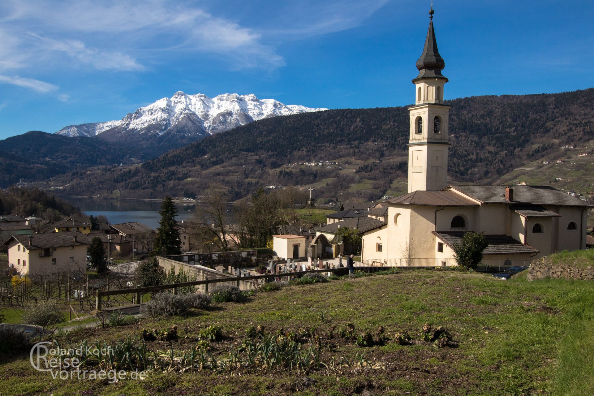 mit Kindern per Rad über die Alpen, Via Claudia Augusta, Lago di Caldonazzo